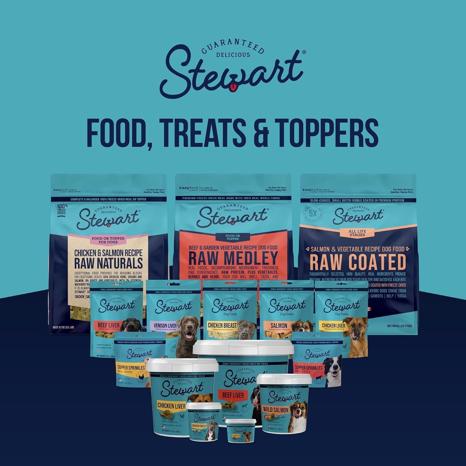 stewart-freeze-dried-dog-treats-100-venison-liver-3-oz-pouch-premium-quality-raw-protein-single-ingredient-high-protein-training-treats-food-topper-no-refrigeration-cat-friendly