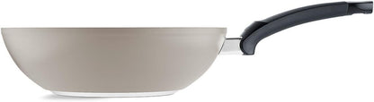Ceratal Comfort 11 Inch Ceramic Non-Stick Wok, 3.9 Quart, Warm Grey, Made without Added PFAS/PTFE, All Stovetops Including Induction, Made in Germany3