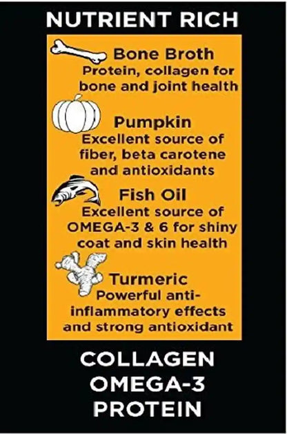 Nature'S Diet Pet Bone Broth Protein Powder with Pumpkin, Fish Oil and Turmeric (Beef, 16 Oz = 159 Servings)5
