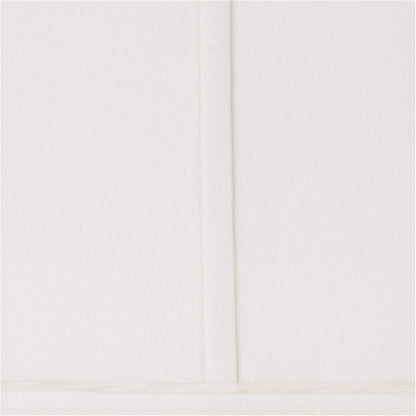 Pre-Assembled Nona Medium Ivory Square Tapered Shade 5.25X10X9 (Spider) | 5.25" Top X 10" Bottom X 9" High X 9" Slant Replacement for Table Lamps Classic Harp + Finial2
