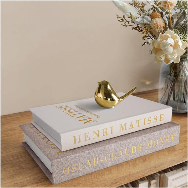 Decorative Books Set of 2, Linen Faux Coffee Table Books | Linen Decorative Books with Hidden Storage, Nested Design for Remotes, Jewelry, and Stylish Shelf or Desk Decor.1