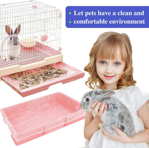 Upcessory 50 Pcs Disposable Cage Liners, Clear Plastic Rabbit Cage Liner Bag, Universal Toilet Film for Bunny, Hamster, Totoro, Hedgehog, Guinea Pig and Small Animals. | Universal Toilet Film for Bunny, Hamster, Totoro, Hedgehog, Guinea Pig and Small Animals(50Pcs, 47In)7