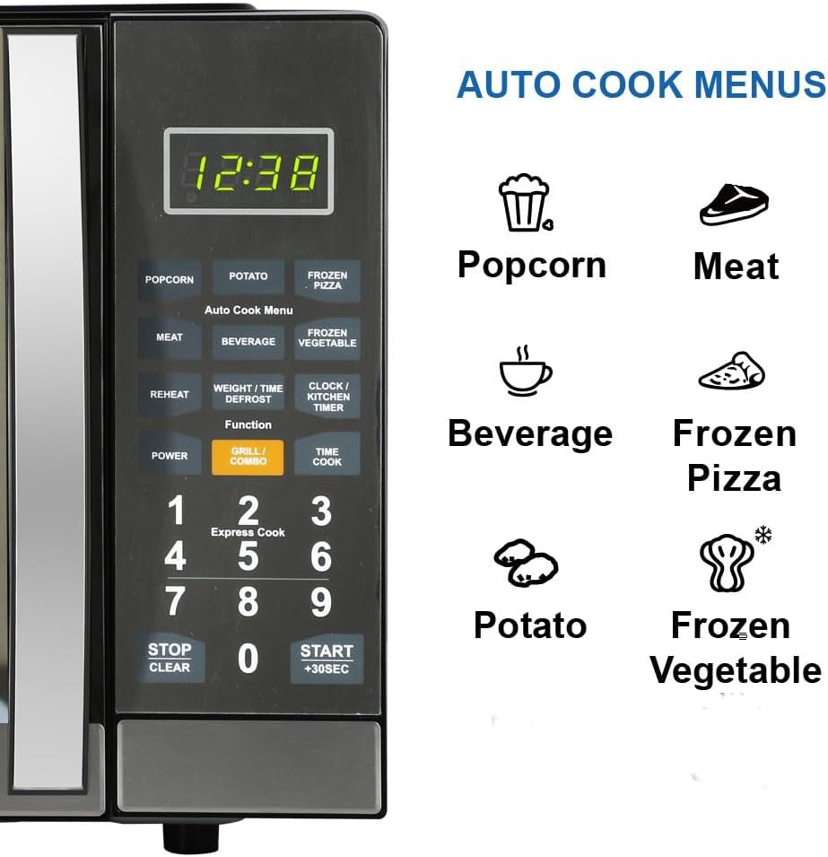 mwg1191sb-1-1-cu-ft-microwave-with-built-in-grill-function-1100w-power-stainless-steel-led-timer-display-11-power-levels-9-preset-cooking-options-removable-glass-turntable-child-lock