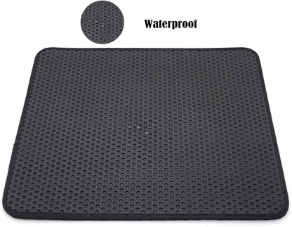 XKMT- Animal Pet Supplies Cats Litter & Housebreaking 30X40 Black Cat Litter Mat Double Layer Pad Trapper Folding Pad EVA Foam Rubber6