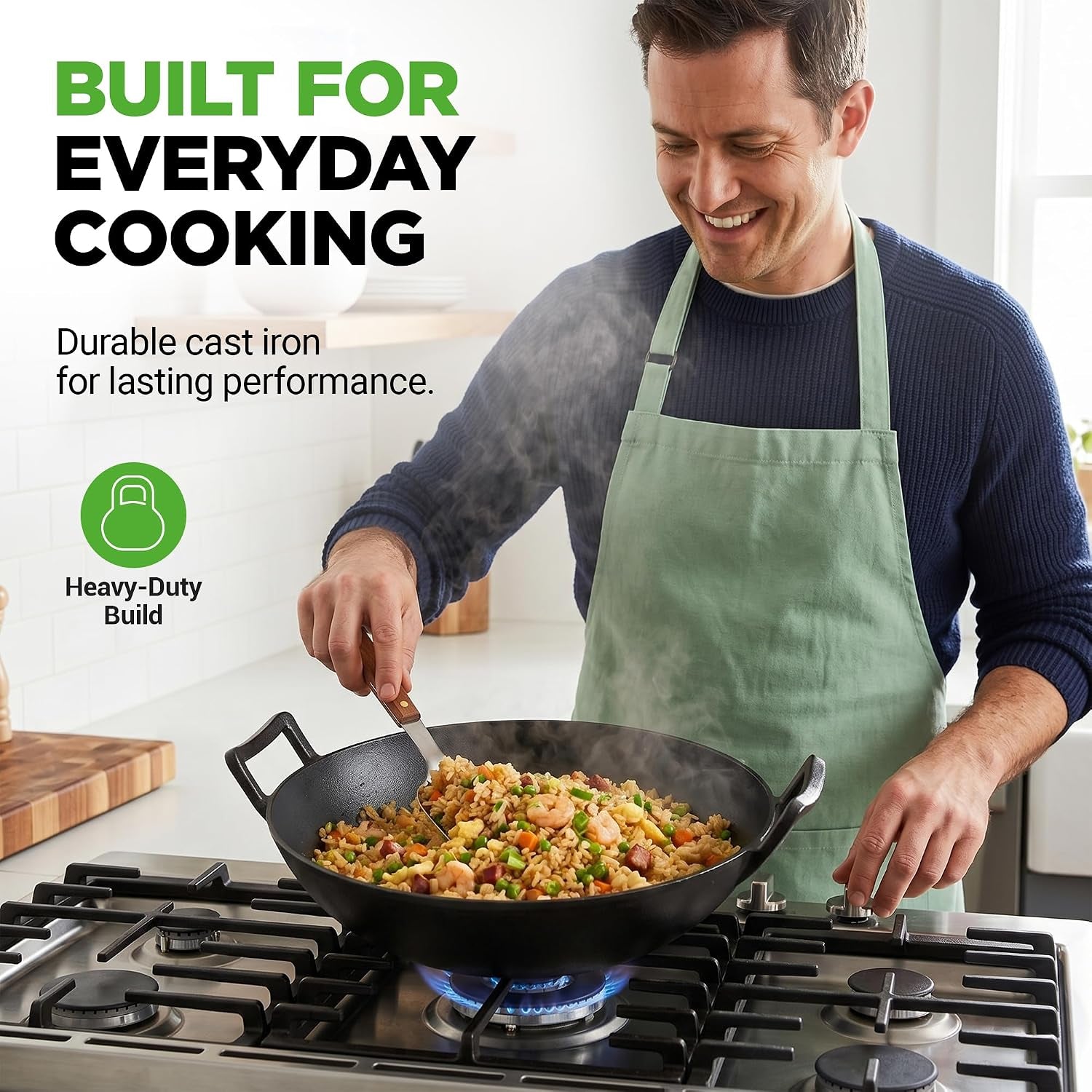 14-cast-iron-wok-with-wooden-lid-pre-seasoned-kadai-for-stir-fry-with-loop-handles-compatible-with-multiple-cooktops-including-induction-large-5-8-qt-capacity