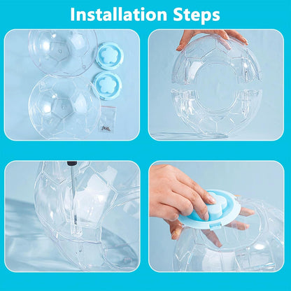 Football Design Dwarf Hamster Ball 5.1 Inch (5.1In) | Ideal Small Hamster Ball for Mice. Breathable Football Design Ensures Safe, Fun Exercise and Prevents Boredom5
