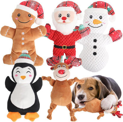 Dog Squeak Toys for Small, Medium, Large Dogs, Durable Chew Toy for Teething and Chewing, Tough Interactive Puppy Toy, 5-Pack, for Dogs8