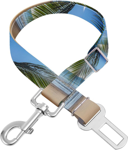 Adjustable Pet Cat and Dog Car Seat Belt，The Lanyard Is Flexible and Adjustable from 20 to 33 Inches (Floral)25