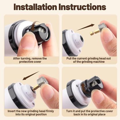 2026 Upgraded Silent Groom Pro Nail Grinder for Dogs & Cats, 3-Speed Cordless Silent Grooming Pro with LED Light, 2000Mah Long Battery Life, Painless Paws Grooming for Small Medium Large Pets (White)6
