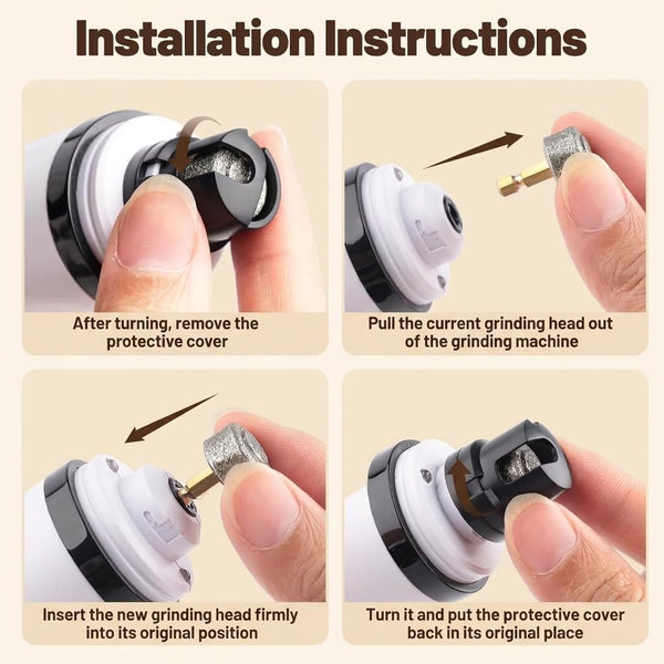 2026 Upgraded Silent Groom Pro Nail Grinder for Dogs & Cats, 3-Speed Cordless Silent Grooming Pro with LED Light, 2000Mah Long Battery Life, Painless Paws Grooming for Small Medium Large Pets (White)6