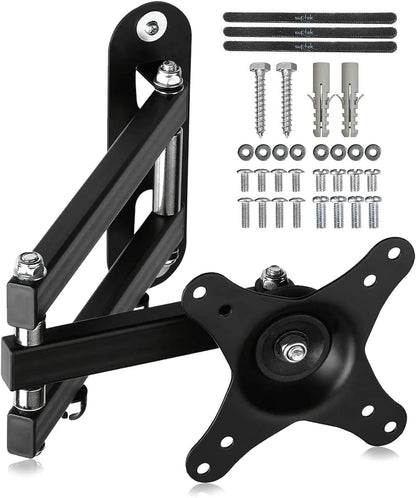 TV Wall Bracket Mount Swivel and Tilt for Most 15"-32" LED, LCD, OLED Flat Screen Tvs and Monitors with VESA 75X75-100X100Mm up to 13Kg Full Motion Monitor Wall Bracket MA27201
