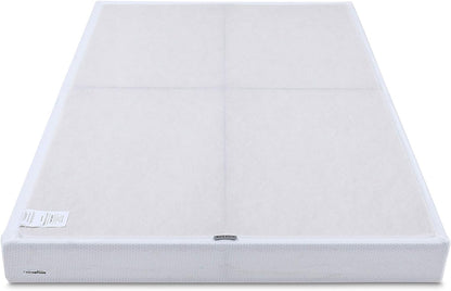 Smart Box Spring Bed Base, 5-Inch Height Mattress Foundation, Tool-Free Easy Assembly, Metal Support, Full, 74" X 53"5