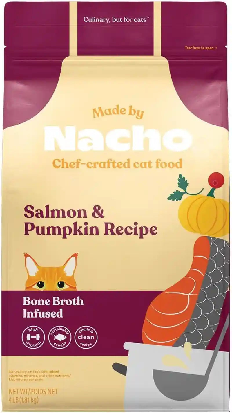 made-by-nacho-dry-cat-kibble-4lb-bag-high-protein-and-grain-friendly-premium-cat-food-cage-free-chicken-pumpkin-recipe-infused-with-bone-broth-for-hydration-limited-ingredients-single-bag