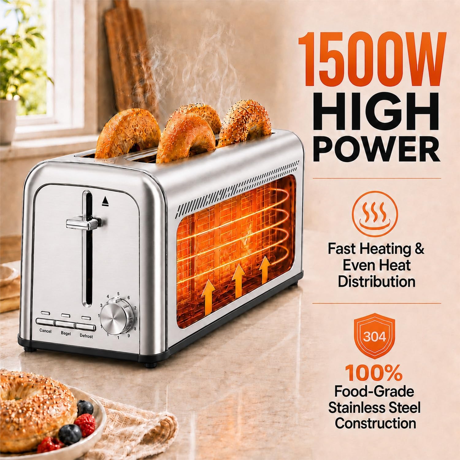 toaster-4-slice-stainless-steel-slim-toater-with-9-shade-settings-4-slice-toaste-long-slot-with-bagel-defrost-cancel-functions-t-438silver