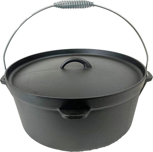 Cast Iron Seasoned Dutch Ovens (12QT)1