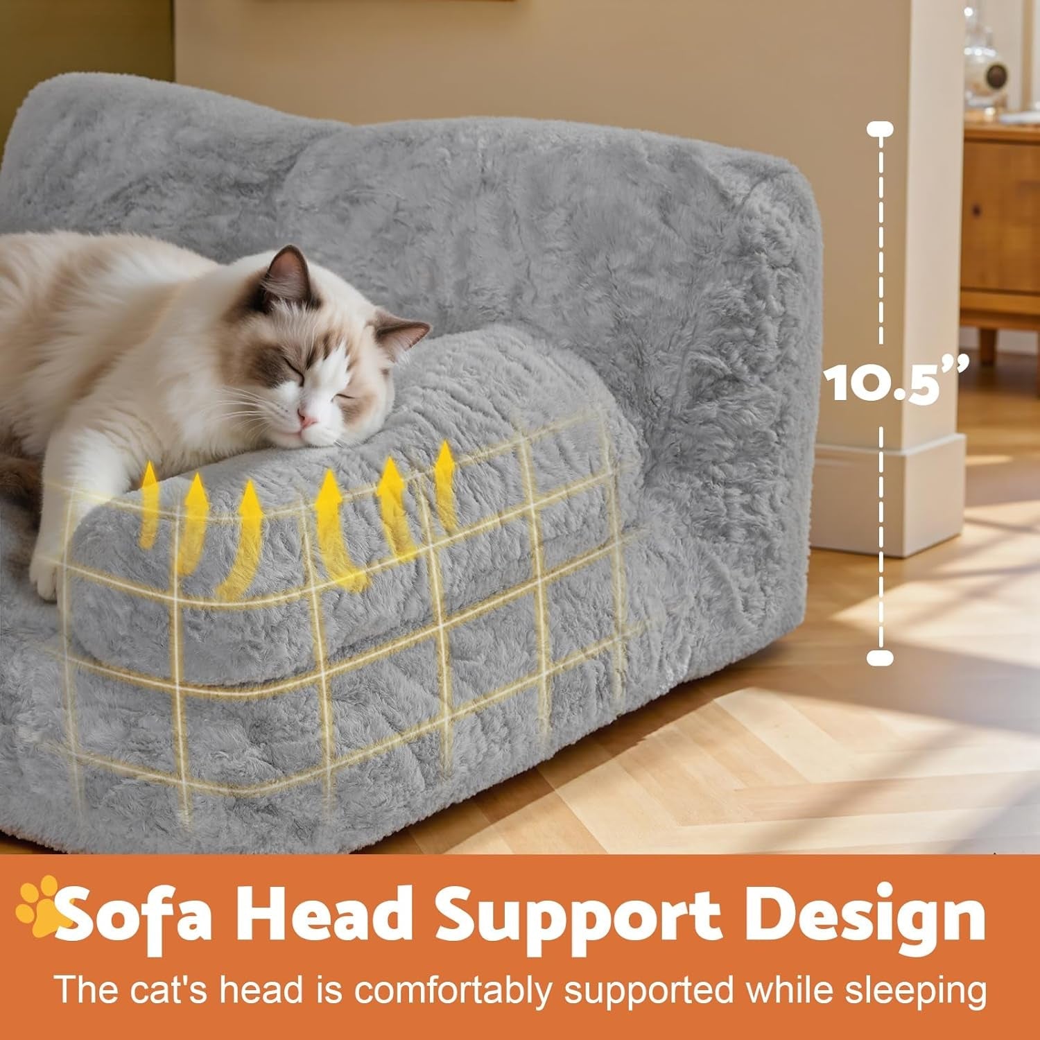 gimars-upgrade-large-cat-bed-for-indoor-cats-added-10-more-stuff-sponge-orthopedic-pet-couch-beds-with-bolstered-edges-fluffy-washable-removable-cover-anti-slip-base-grey-10-more-stuff-sponge-orthopedic-pet-couch-with-bolstered-edges-fluffy-washable-removable-cover-anti-slip-base