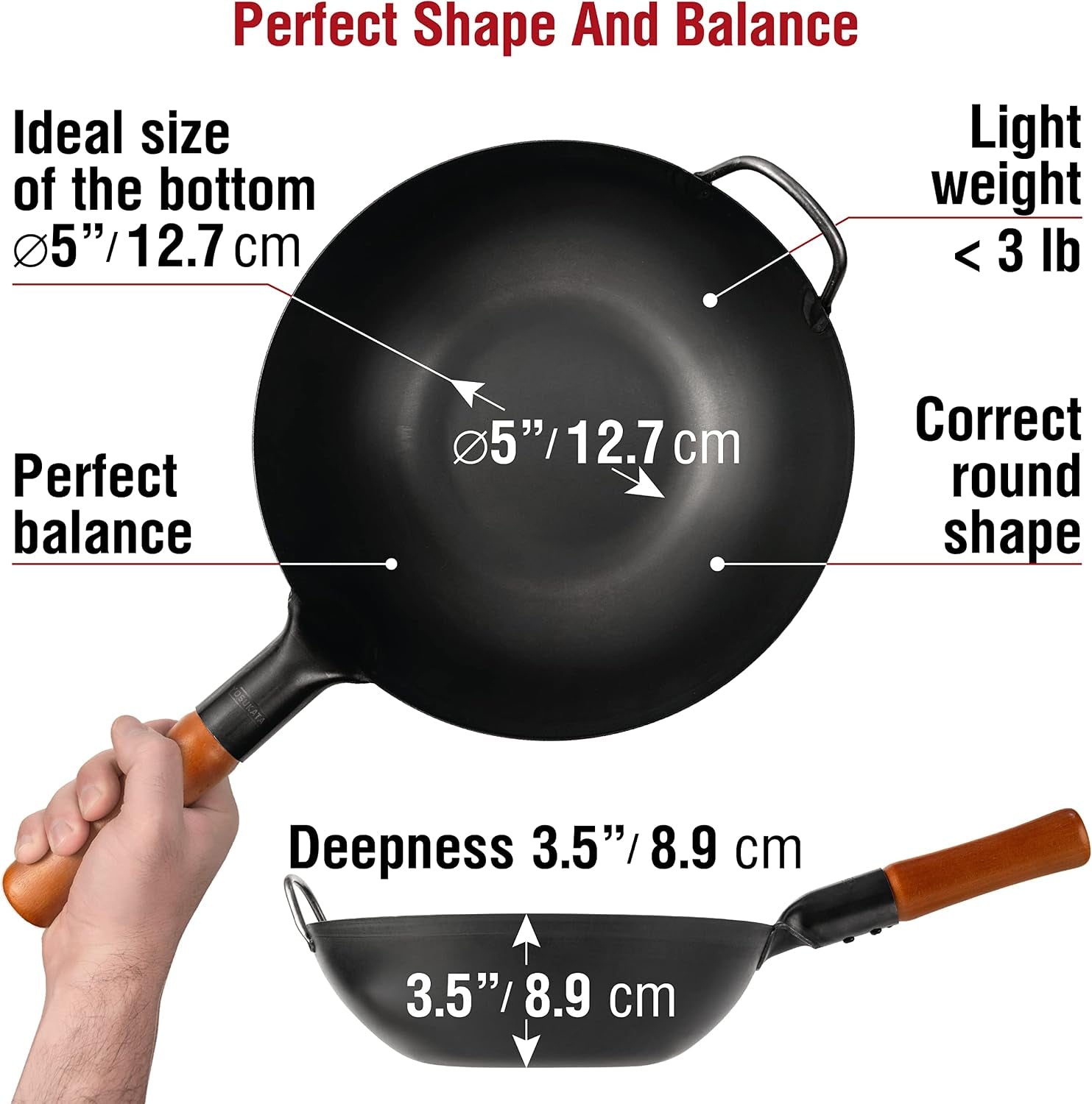 carbon-steel-wok-pan-13-5-stir-fry-pans-with-flat-bottom-premium-wok-cover-13-5-inch-pan-lid-17-spatula-and-ladle