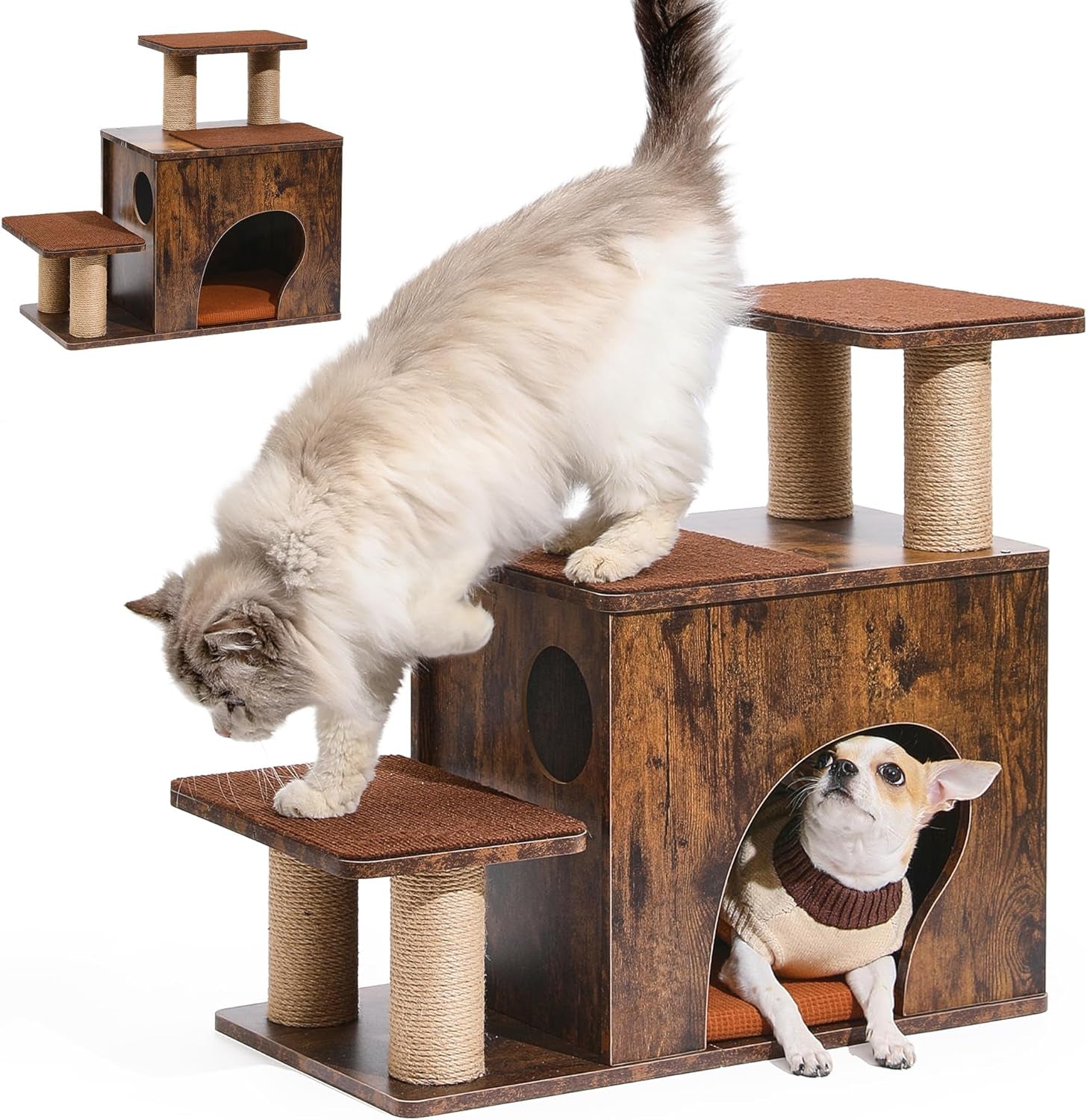 fukumaru-dog-stairs-solid-wood-pet-stairs-with-cat-scratching-post-transformable-cat-step-hold-up-to-200-lbs-20-pet-ramp-for-dogs-and-cats-to-climb-high-bed-and-couch-over-6-combinations