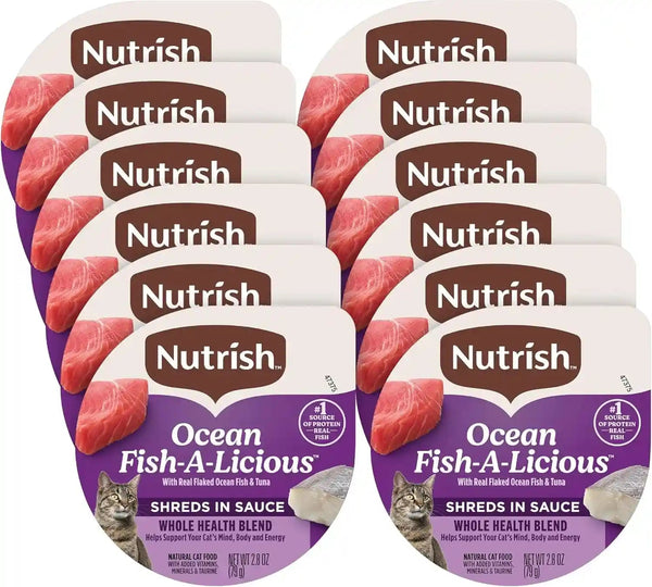 Nutrish Ocean Lover'S Wet Cat Food Variety Pack, 2.8 Oz. Cup (Rachael Ray) | Includes 12 Cups of Three Grain Free Recipes: Fisha-A-Licious, Chicken & Shrimp Pawttenesa and Tuna Purrfection14