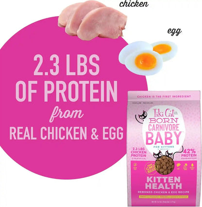 Tiki Cat Born Carnivore Baby, Chicken & Egg, 2.8 Lbs Bag6