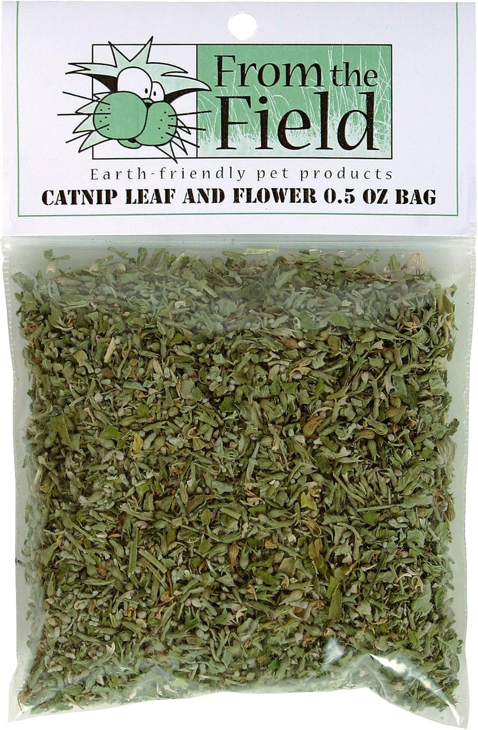 from-the-field-9-oz-catnip-leaf-and-flower-bulk-bag-organic-usa-grown-high-potency-catnip-for-cats-kittens-resealable-long-lasting-natural-cat-treat-for-play-exercise