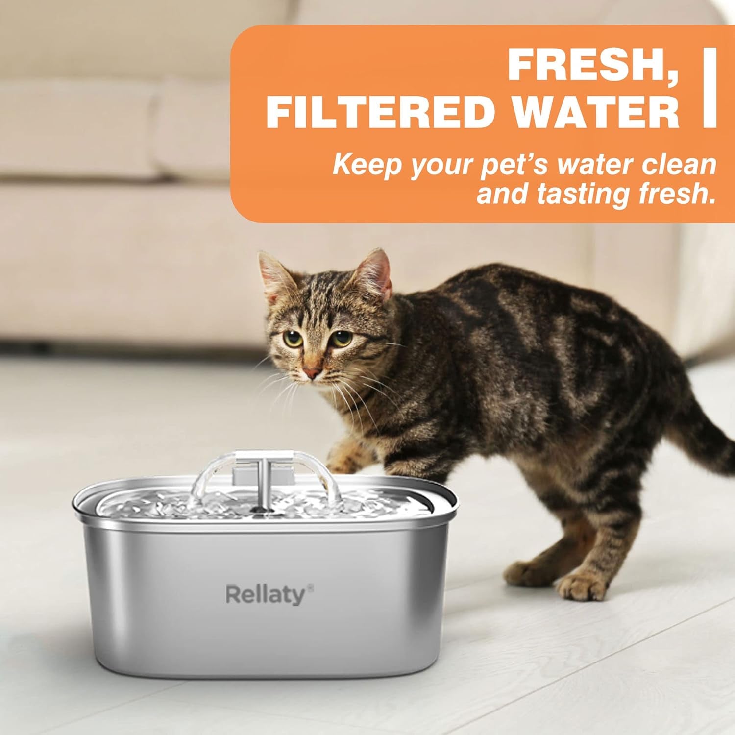 rellaty-cat-water-fountain-stainless-steel-8-filters-replacement-8-pre-filter-sponges