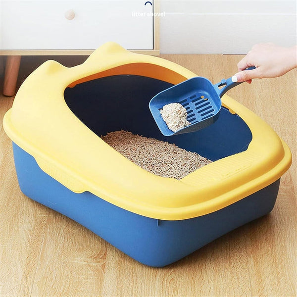Dog Potty Training Toilet ﻿ Oversized Cat Litter Tray Detachable Frame with Shovel No Overflow Box with Bright Plastic Surface Treatment No Sprinkler Toilet(A)6