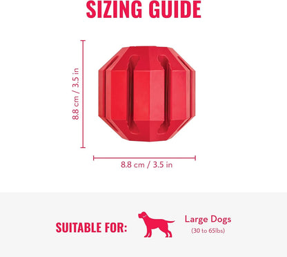 KONG Stuff-A-Ball - Durable Chew Toy for Dogs - Natural Rubber Dog Toy for Dental Health - Pet Toy for Chewing & Teeth Cleaning - Stuffable Toy for Dog Treats & Snacks - for Large Dogs3
