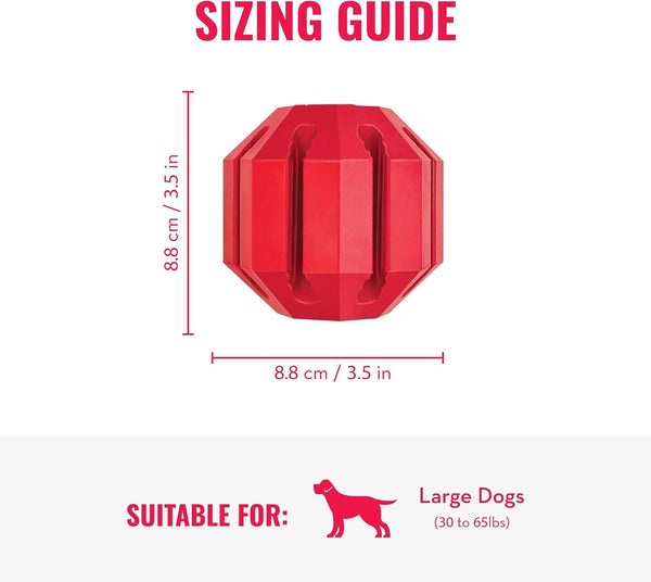 KONG Stuff-A-Ball - Durable Chew Toy for Dogs - Natural Rubber Dog Toy for Dental Health - Pet Toy for Chewing & Teeth Cleaning - Stuffable Toy for Dog Treats & Snacks - for Large Dogs3