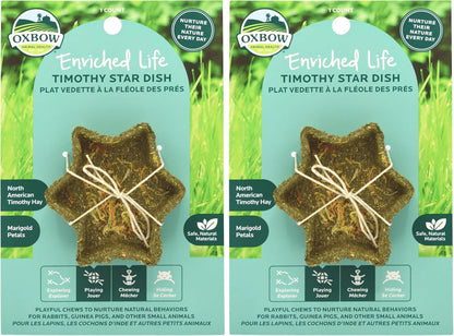 Oxbow Timothy Hay Star Dish, Rabbit & Guinea Pig Toy, Marigold Petals | Oxbow Enriched Life, Timothy Hay, Rabbit Chew Toys, Guinea Pig Enrichment, Guinea Pig Chew Toys, Rabbit Enrichment9