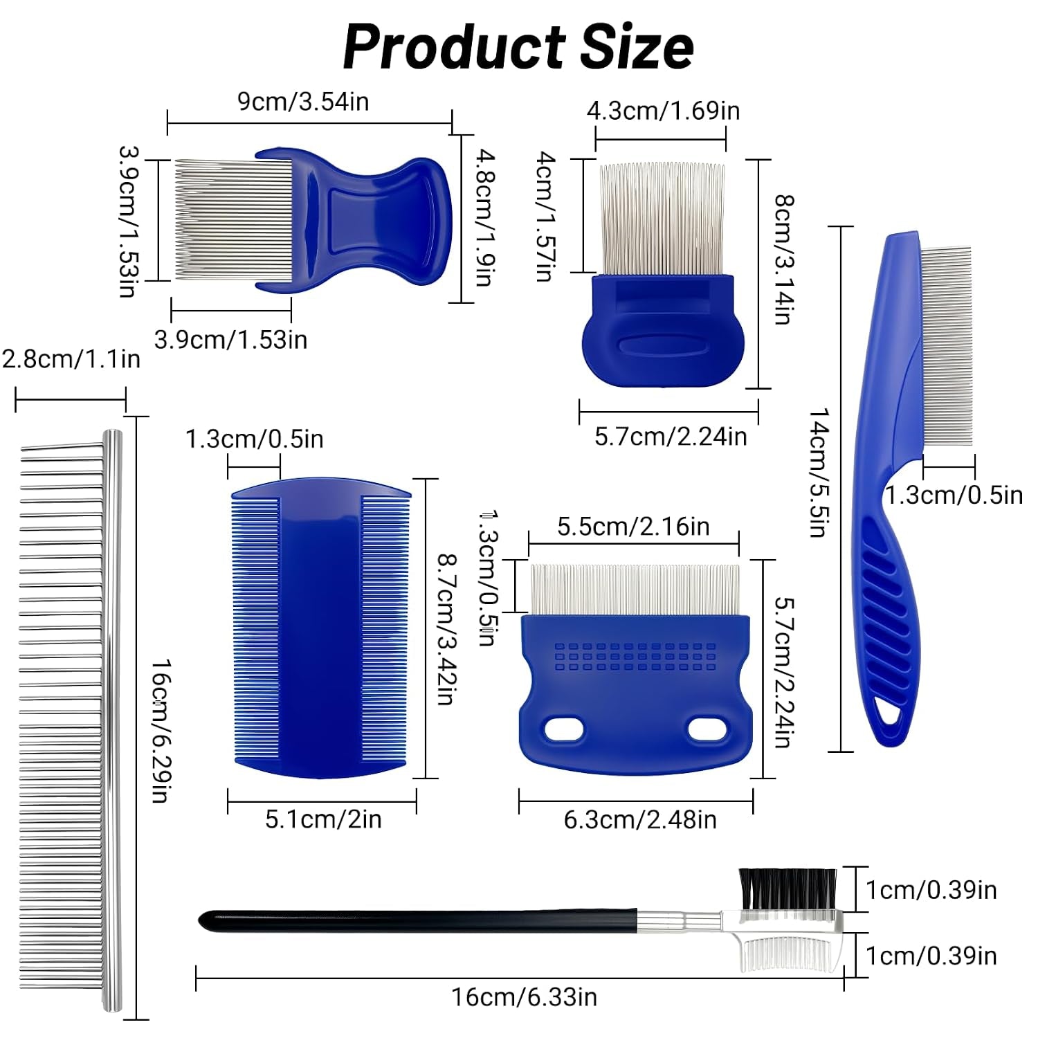 7pcs-flea-comb-set-for-cats-dogs-pet-comb-dog-eye-comb-tick-comb-7-combs-for-flea-removal-tear-stain-cleaning-and-grooming-with-stainless-steel-and-plastic-for-cats-and-dogs