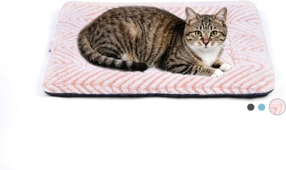 Mora Pets Cat Bed for Indoor Cats Washable Dog Crate Pad Cute Star Dog Bed Mat for Small Dogs Pet Kennel Pad for Cage Soft Flat Puppy Kitten Cushion Sleeping Anti-Slip Grey 22 X 1334