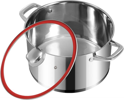 10 Quart Stock Pot, Stainless Steel Pot with Lid for Induction Cooking8