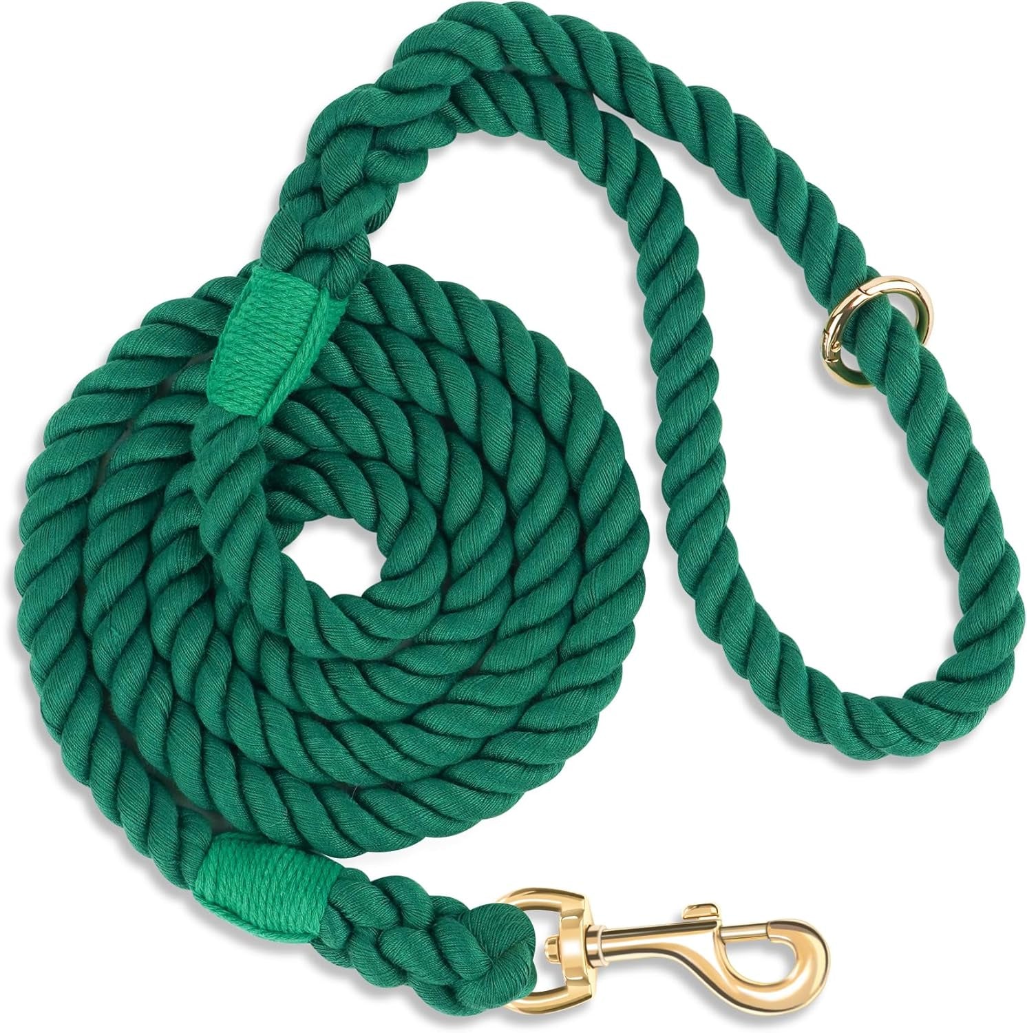 5-ft-handmade-rope-dog-leash-for-small-medium-and-large-dogs-soft-and-comfortable-grip-new-golden-heavy-duty-metal-clasp-colorful-macaron