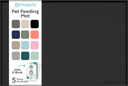 Dog Food Mat - Raised Edges Dogs Mat for Food and Water Prevent Spill, Waterproof Cat Food Mats Protect Floors, Easy Clean Dog Bowl Mats for Food and Water, Silicone Pet Feeding Placemats24