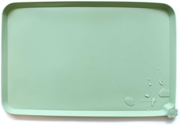 Hoki Found -Waterproof Pet Feeding Mats with High Lips - Multiple Size and Colors for Dogs, Cats & Others-G11