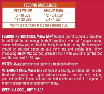 Meow Mix Hairball Control Dry Cat Food, 6.3 Pound Bag5
