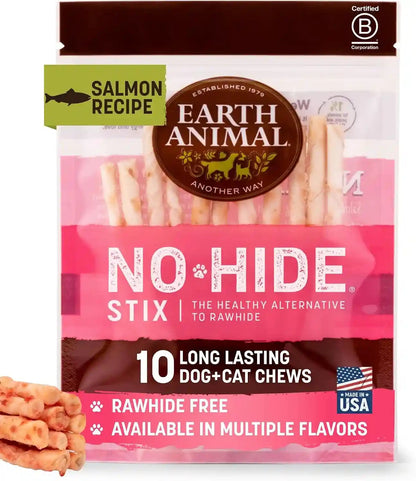 Earth Animal No Hide Stix - Rawhide Free Dog Chews Sticks 10 Count Chicken | Small Sticks Chicken Flavored Natural Rawhide Free Long Lasting Dog Chews - Treats for Small Dogs and Cats9
