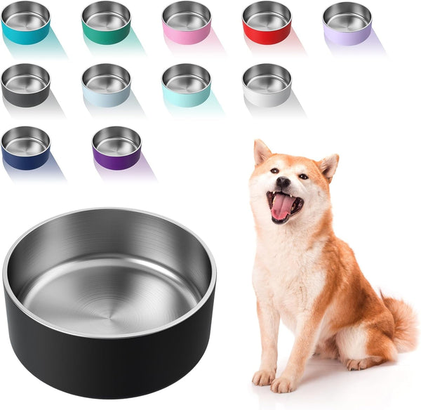 WENBOKMIN Dog Bowl, Stainless Steel Food and Water Bowl, 40Oz, Blue | Non Slip Quiet Bottom, Easy to Clean, Dishwasher Safe12