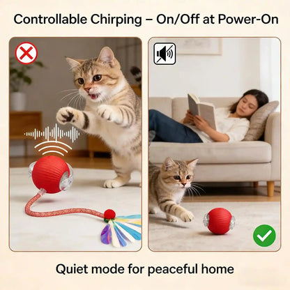Interactive Cat Toy Ball, Smart Moving Pet Toy for Cats & Dogs | Cat Toys for Indoor Cats | Speedy Tail 2.0 Cat Toy|Cat Teaser Toy|Interactive Motion Activated Cat Toys| Stimulating Cat Toys4
