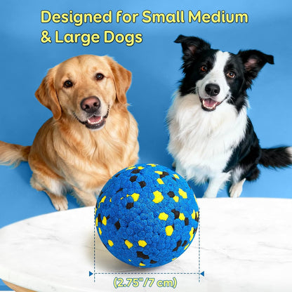 Kimee Dog Balls Tennis Ball Toys Dog Toys for Aggressive Chewers Durable Teething Chew Toys Water Toy Fetch Ball for Large Medium Small Dog and Puppies (4 Balls)3