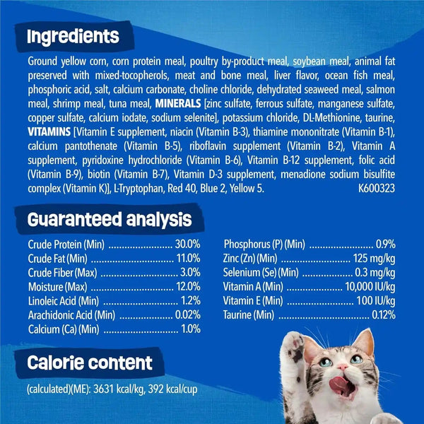 Purina Friskies Dry Cat Food Seafood Sensations with Salmon, Tuna, and Shrimp Flavors - 22 Lb. Bag6