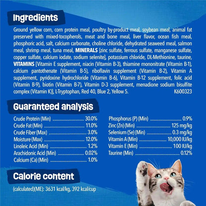 Purina Friskies Dry Cat Food Seafood Sensations with Salmon, Tuna, and Shrimp Flavors - 22 Lb. Bag6