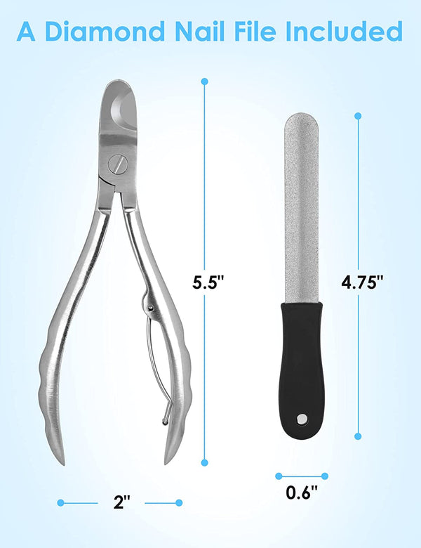 Heavy Duty Dog Nail Clippers for Large Dogs & Thick Nails (Silver) | Upgrade Wide Open Nail Trimmer Cut like Butter, Professional Full Metal Razor Sharp for All Dogs with Thick Toenails5