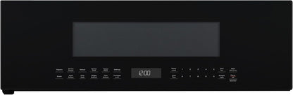 GE Profile 30" Over-The-Range Low Profile Microwave, 1.2 Cu. Ft., 1000 Watts, 400 CFM Hood Vent, LED Lighting, Auto Defrost, Installer-Friendly, Black, UVM9125DYBB1