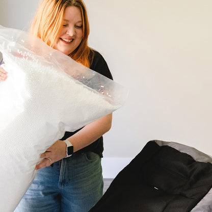 Bean Refill Polystyrene Beans for Bean Bags or Crafts, 100 Liters | Polystyrene Bean Filled, Polystyrene, Adult-Sized Comfortable Seating, DIY Projects, Ultra-Lightweight, Made in the USA5
