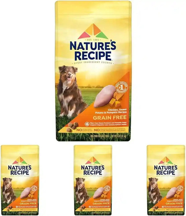Nature’S Recipe Grain Free Chicken, Sweet Potato & Pumpkin Recipe Dry Dog Food, 24 Lb. Bag10
