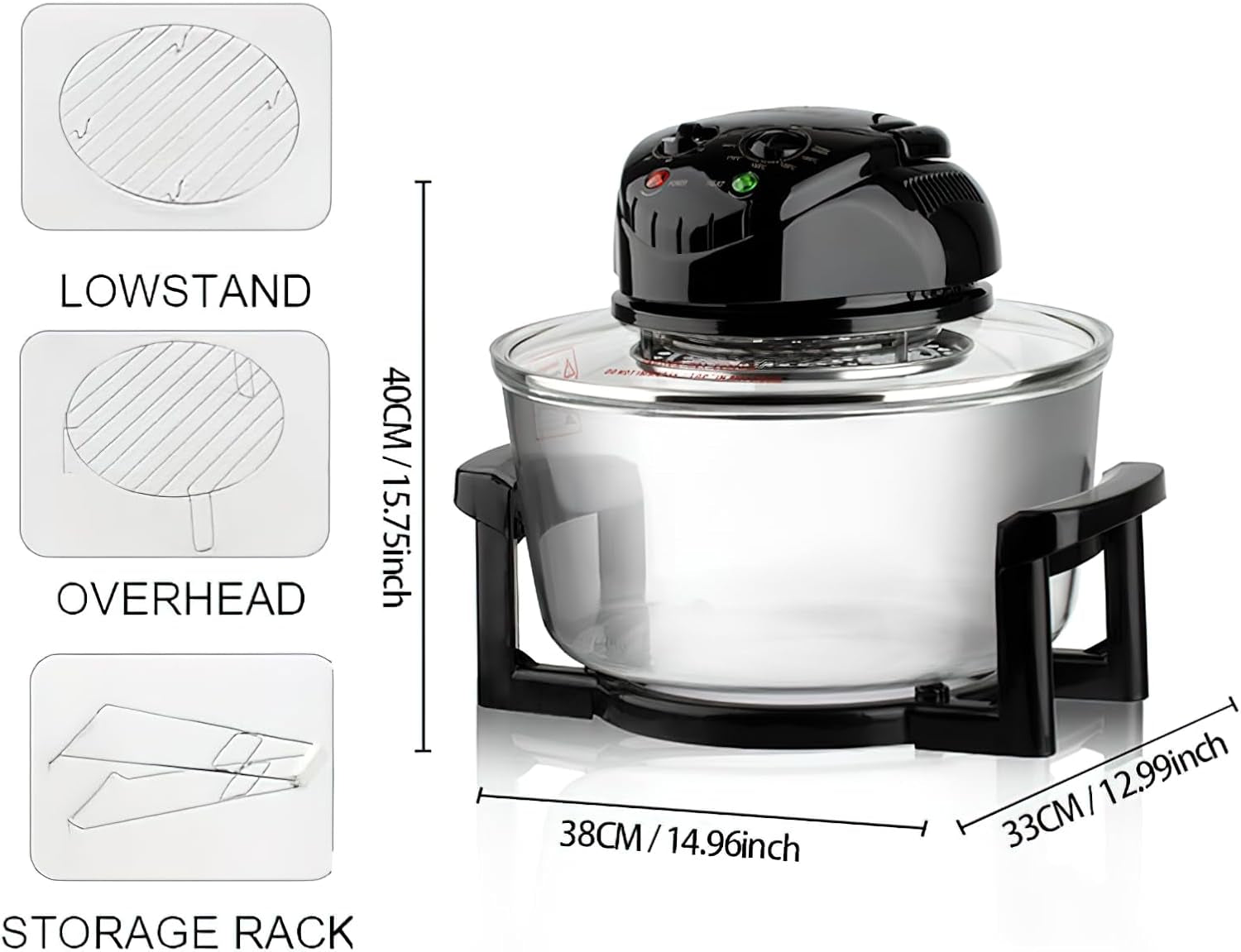 20l-3-in-1-turbine-light-wave-oven-glass-air-fryer-360-circulating-heating-high-precision-glass-body-healthy-kitchen-baking-toaster-broiler-toaster-steamer-and-grill-3