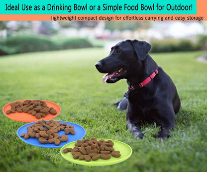 XIGOU Dog Flying Disc, 3 Pack Dog Flyer Toys, Soft Rubber Interactive Lightweight Flying Disc Dog Toy for Small Large Dogs - Floats in Water & Safe on Teeth, 7 Inch.5