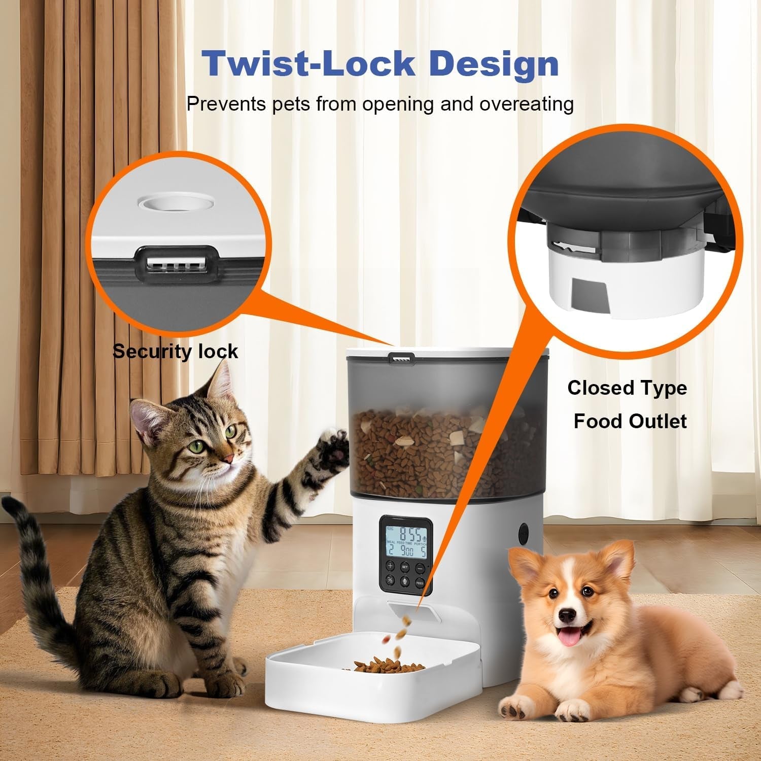 automatic-cat-feeder-4l-cat-food-dispenser-with-10s-voice-recorder-pet-feeder-up-to-8-meals-per-day-timed-dog-feeder-with-dry-food-sealed-ring